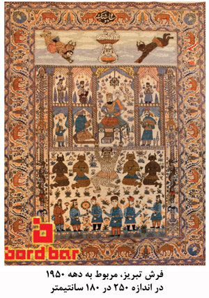 تاریخچه تابلو فرش دستباف ایرانی